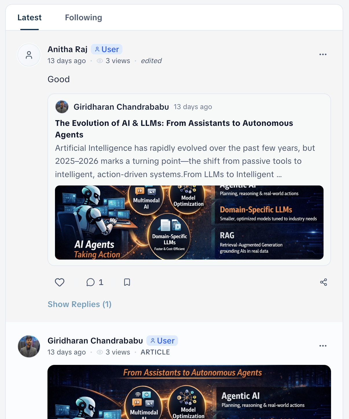 Bulletin Board screenshot