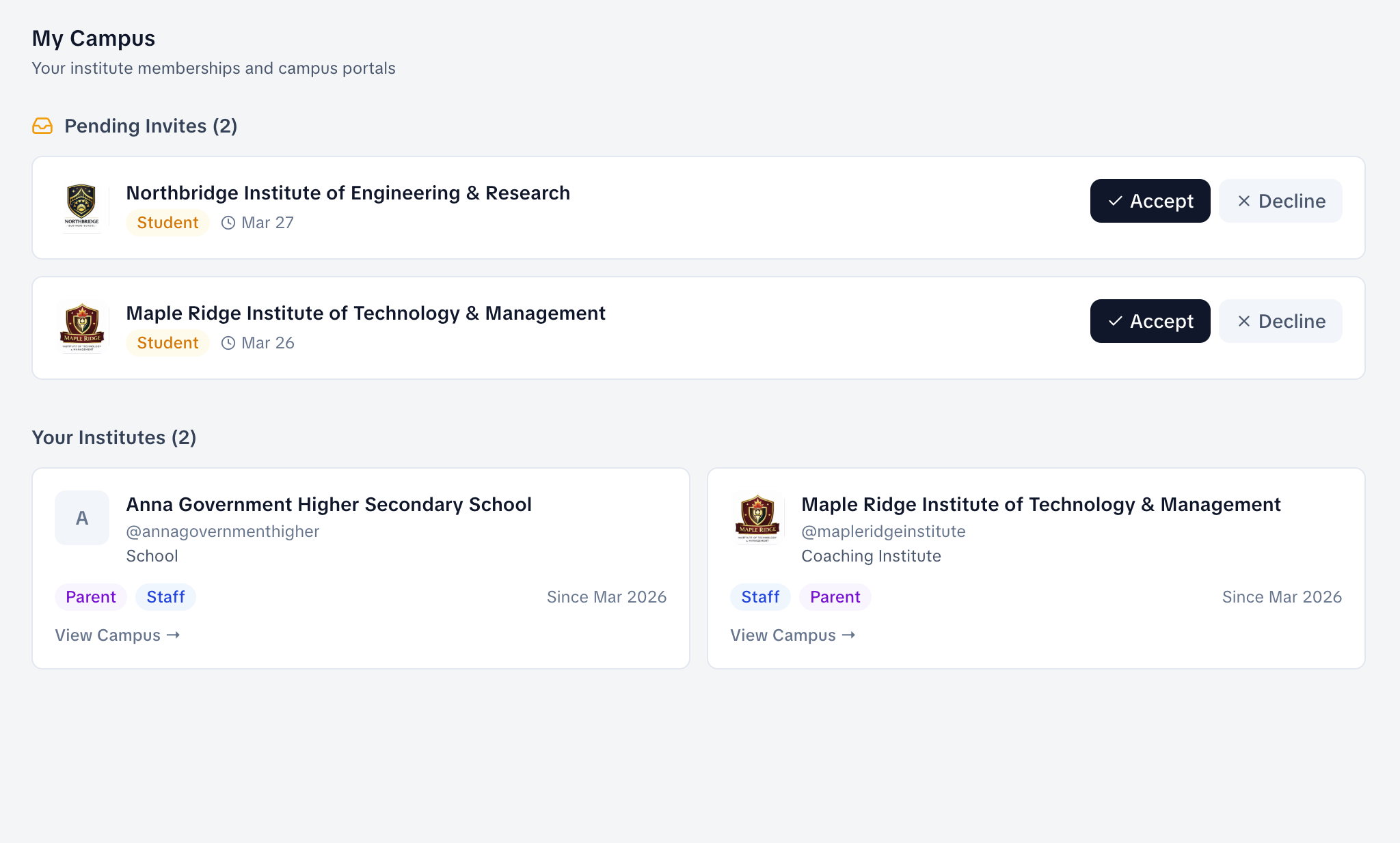 Campus Communication screenshot